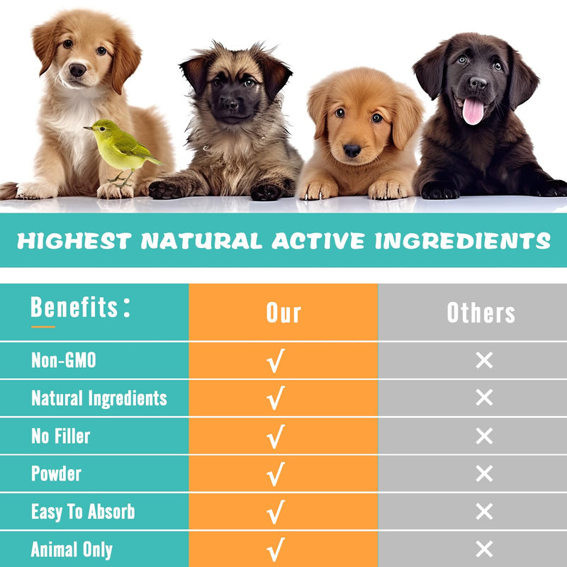 Activated Charcoal for Dogs, 8oz Powder Detox and Digestive Aid, for Poisoning Treatment, Gas Relief & Liver Support, Safe for All Pets, Non-GMO, Gluten-Free - BeesActive Australia