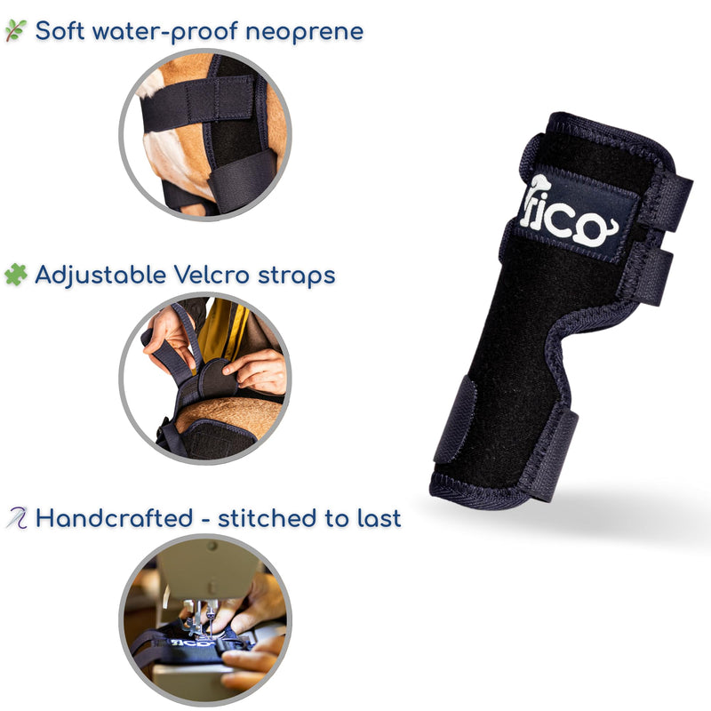 Dog Hock Brace for Ankle Support & Arthritis, Vet Approved Dog Back Leg Brace, Adjustable with Removable Splints, Orthopedic Support for Injuries, Sprains & Post-Surgery Recovery (X Large) X Large