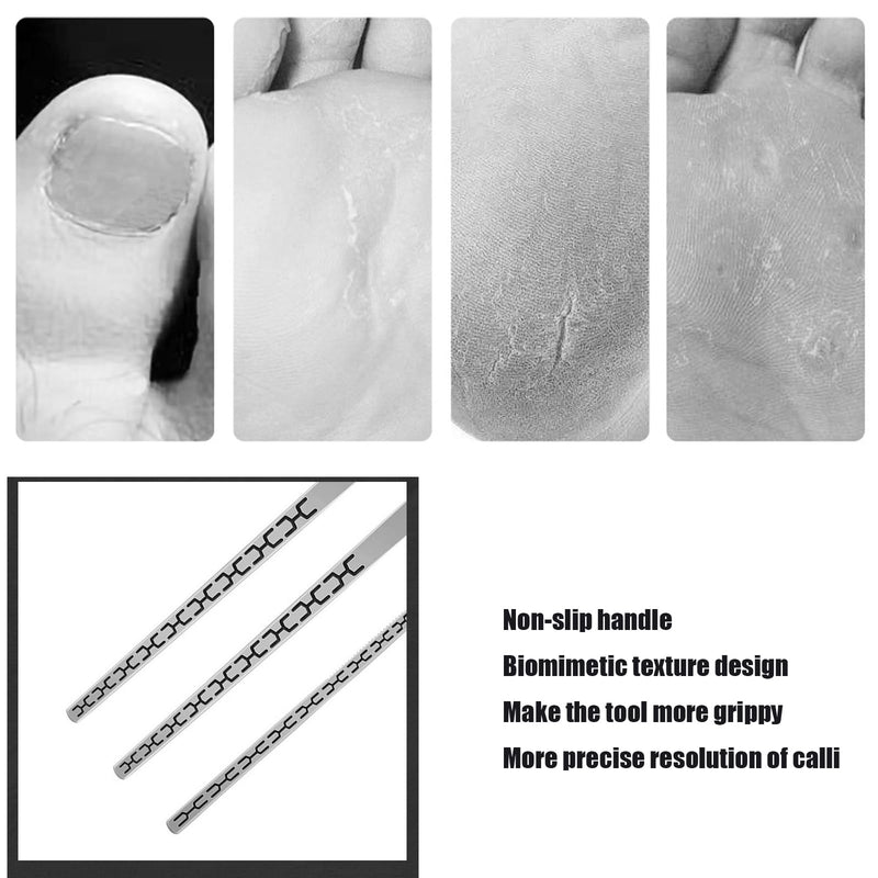 Stainless steel ingrown toenail pedicure knife set,professional foot skin scraper repair sharp blade kit for nail corn callus paronychia treatment. (4) 4