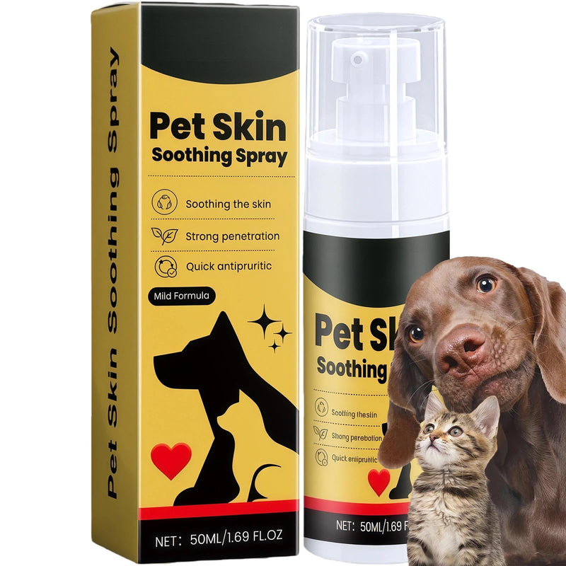 Pet Spray for Dogs, Dog Spray for Itchy Skin & Ear Relief, Fast-Acting Anti-Itch Formula for Allergies, 50ml Skin Care Treatment