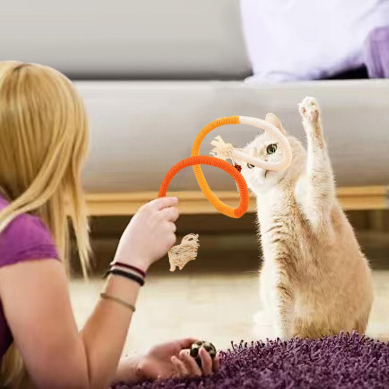 3 PCS Cat Chew Toy, Catnip Toys for Cats, 27.5in Cat Chew Toys for Teeth Cleaning, Kitten Teething Toys for Indoor Cats, Interactive Cat Toy for Indoor Cats - BeesActive Australia