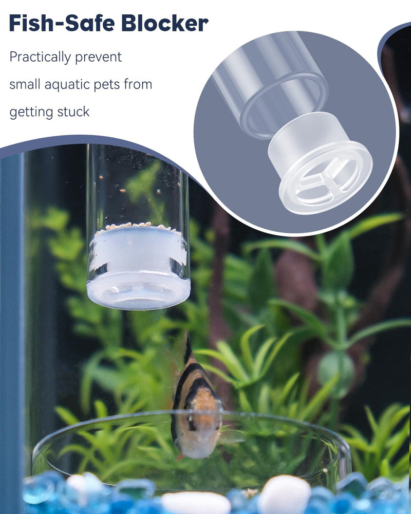 Pawfly Aquarium 8 Inches Fish Shrimp Feeding Dish Set Clear Glass Fish Feeding Tube Shrimp Tube with 2 Shrimp Feeding Dishes Feeding Bowls Fish Tank Feeding Supplies with 2 Suction Cups 8 Inches with 2 Feeding Dishes - BeesActive Australia