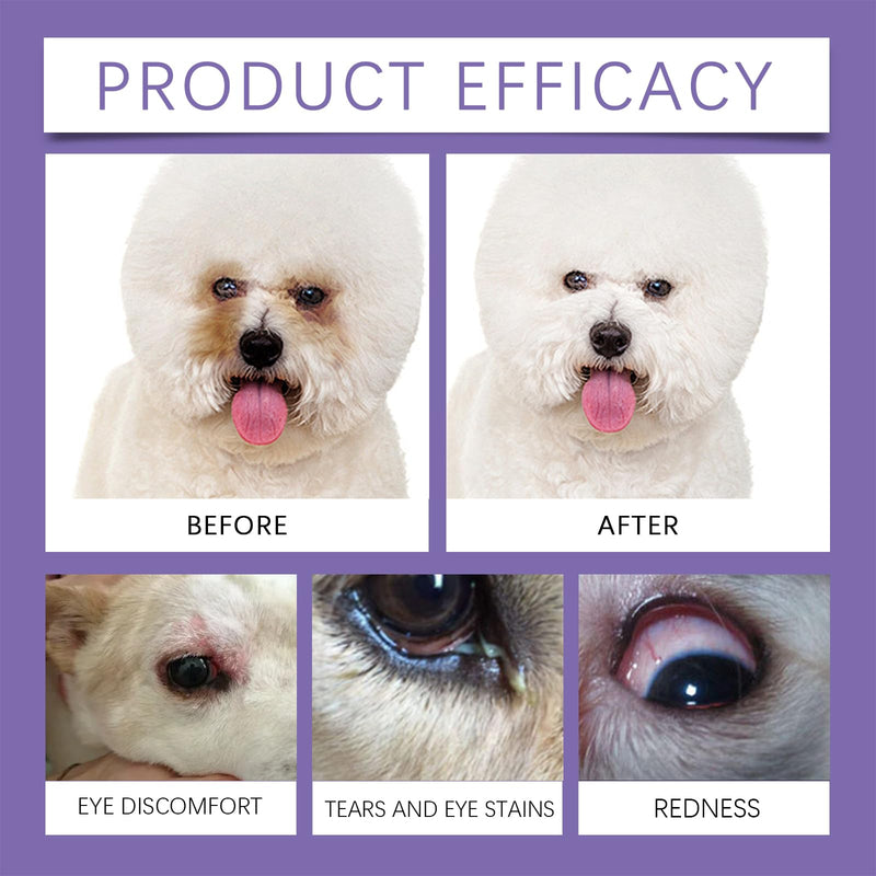 Pet Eye Ointment-for Cats, Dogs Soothes Irritation, Discharge & Tear Stains Moisturizes & Refreshes Dry Eyes 20 g