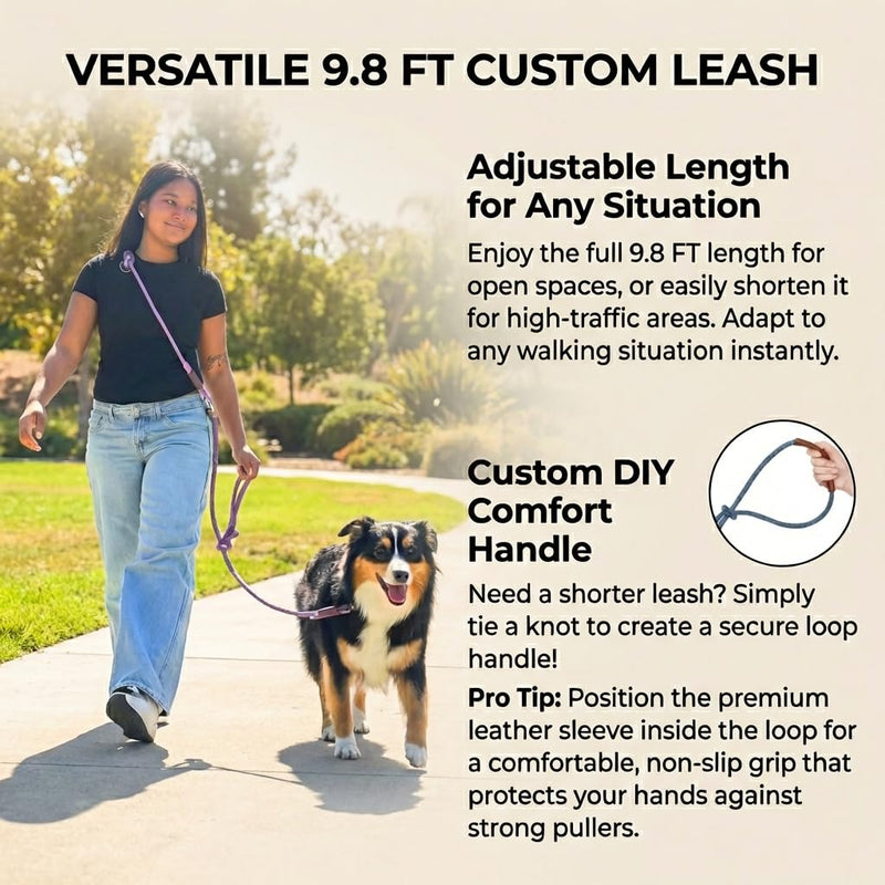 Tails & Tales Hands Free Dog Leash for Walking Running Training, Adjustable Lead Up to 9.8ft, Dogs Up to 125lbs, Crossbody, Dual Handle, Multifunctional, Double Attachment for 2 Dogs (Winery Red) Winery Red - BeesActive Australia