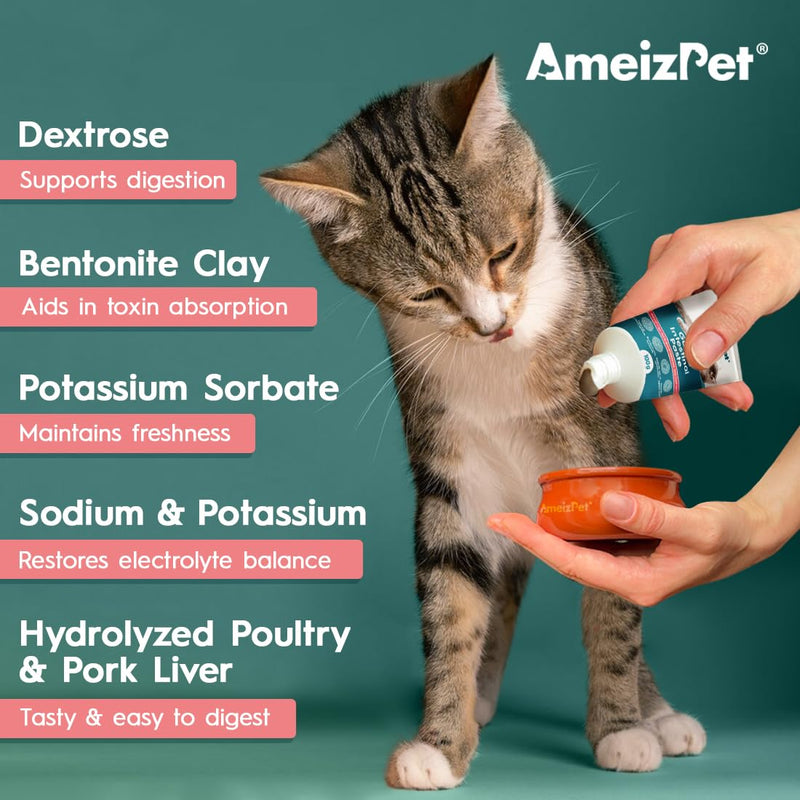 AmeizPet Gastro Intestinal Paste For Cats, Gastro Intestinal Support For Gut Health And Intestinal Flora, Digestive Support Supplement For Cats And Kittens, 3.53 Oz (100g)