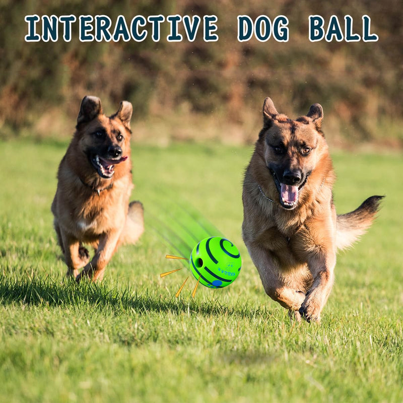 HYQ Small Dog Toys Ball, Interactive Dog Toys Ball, Squeaky Dog Toys for Small Medium Large Dogs, Puppy Ball Dog Toys to Keep Them Busy-2.75 inch 2.75 inch Striped Green Ball - BeesActive Australia