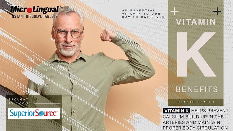 Superior Source Vitamin K1 500mcg - BeesActive Australia
