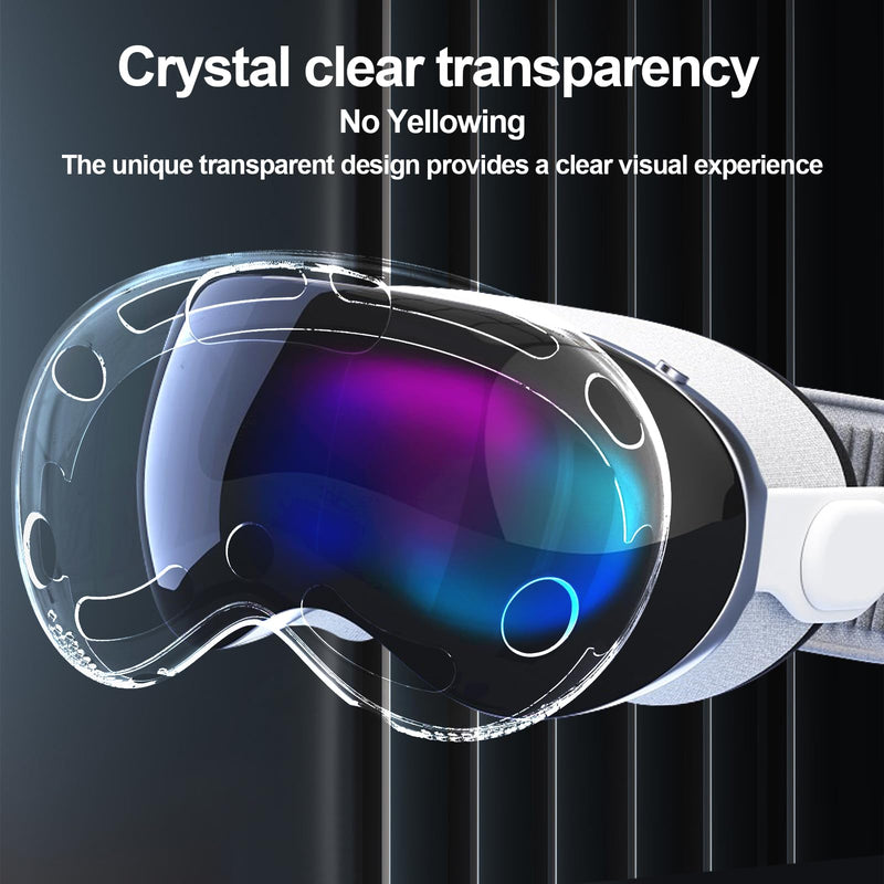 for Vision Pro Clear Case, [1:1 Coverage] Hard PC Screen Protector for Vision Pro Transparent Cover Protective Shell, Shockproof Anti-Scratch VR Headset Protector for Vision Pro 2024 Accessories - BeesActive Australia