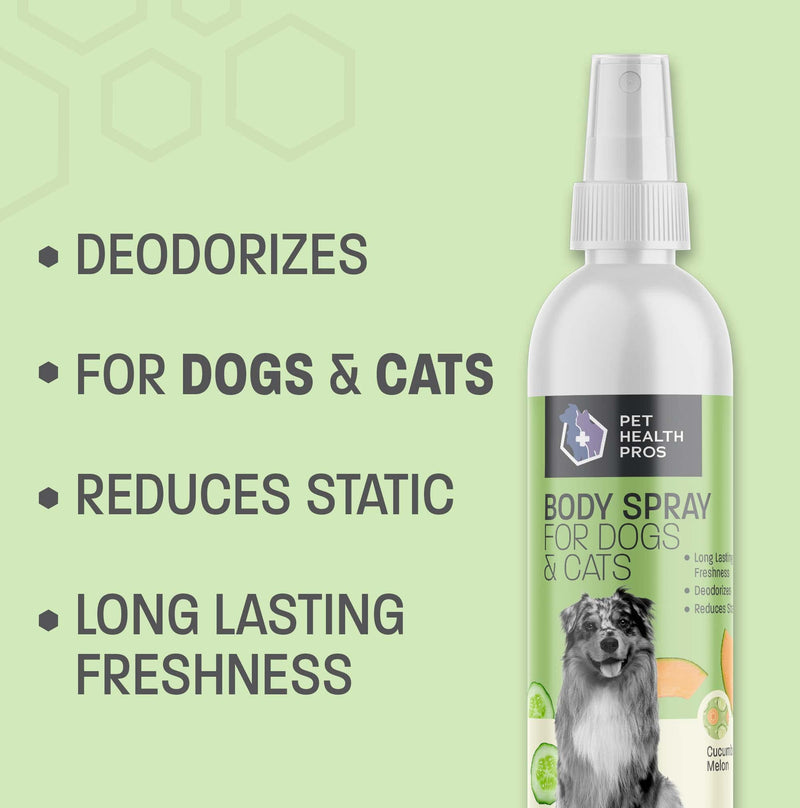 Cucumber Melon Scented Dog Deodorizing Spray for Dogs and Cats - Long Lasting Pet Cologne and Deodorizer - 8 oz Cucumber Melon - PawsPlanet Australia