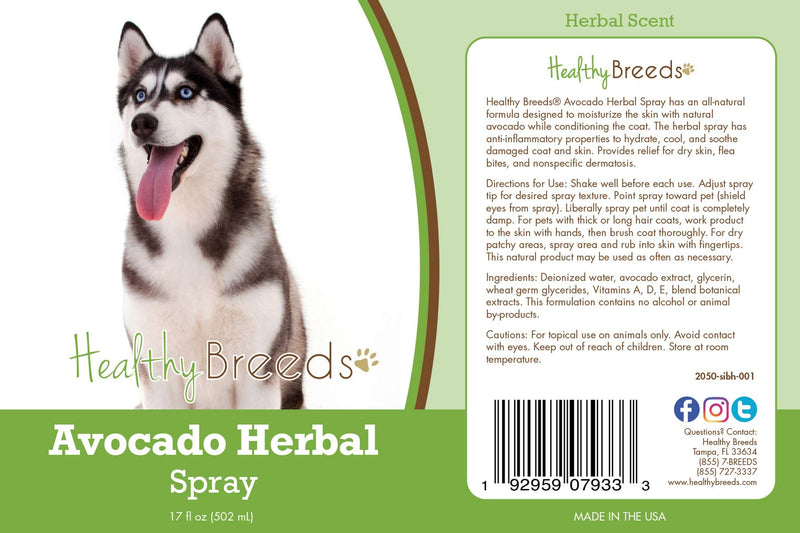 Healthy Breeds Siberian Husky Avocado Herbal Spray 17 oz