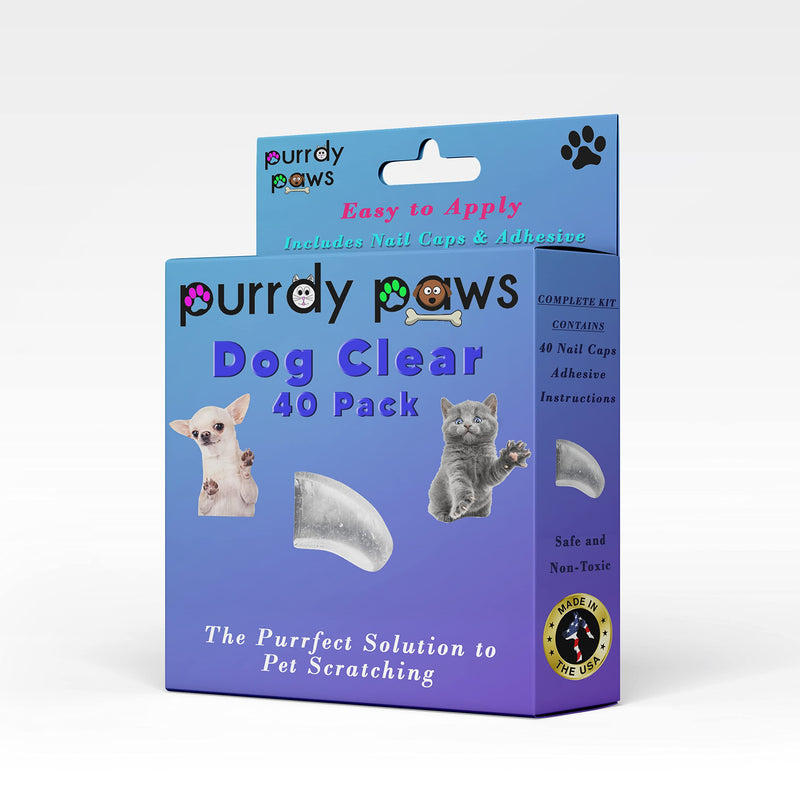 40-Pack Soft Nail Caps for Dogs Claws Clear XXL - BeesActive Australia