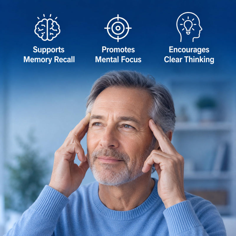 Brainol - Targeted Brain Support Supplement - B Vitamins, Magnesium, Amino Acids, St. John's Wort, Phosphatidylserine, Ginkgo Biloba - Vegan-Friendly - 60 Capsules - 1 Month Supply 60 Count (Pack of 1)
