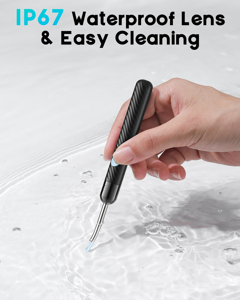 Loyker X6 Ear Wax Removal Tool Camera, Ear Cleaner with Camera, FSA - HSA Store Eligible, 1080P Ear Camera with 6LED Light for Ear/Nose/Throat/Tonsil Stone Examination, Black - BeesActive Australia