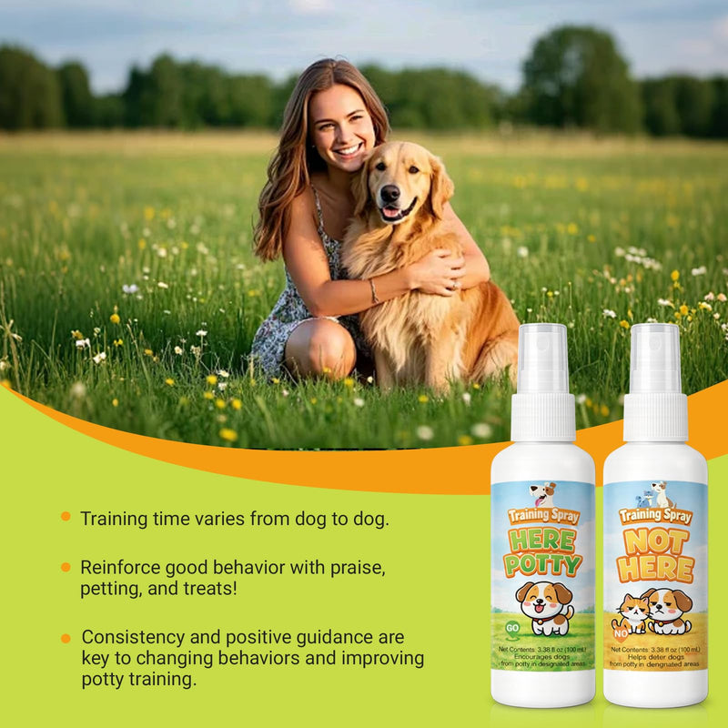 Potty Training Spray for Dogs, Dog Pee Spray for Indoor & Outdoor Use | Not Spray & Spray | Supports Potty Training & Helps Deter Marking | Gentle Formula | 6.8 fl oz