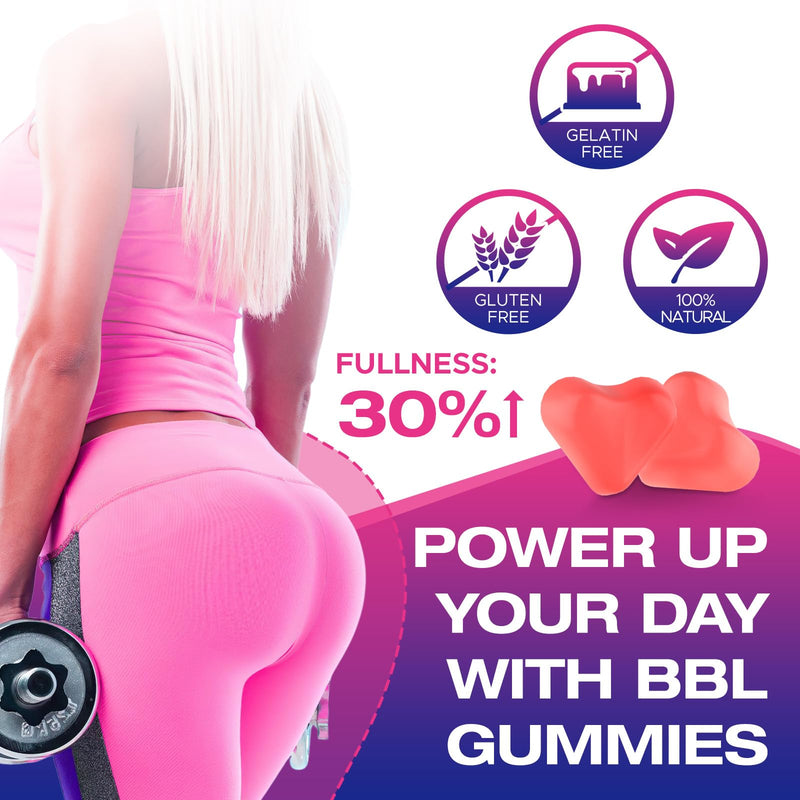 Jovariquethor Booty Gummies for Women - BBL Gummies with Multivitamins and Herbal Extracts - Peach Flavor - 120 Count 60 Count (Pack of 2)