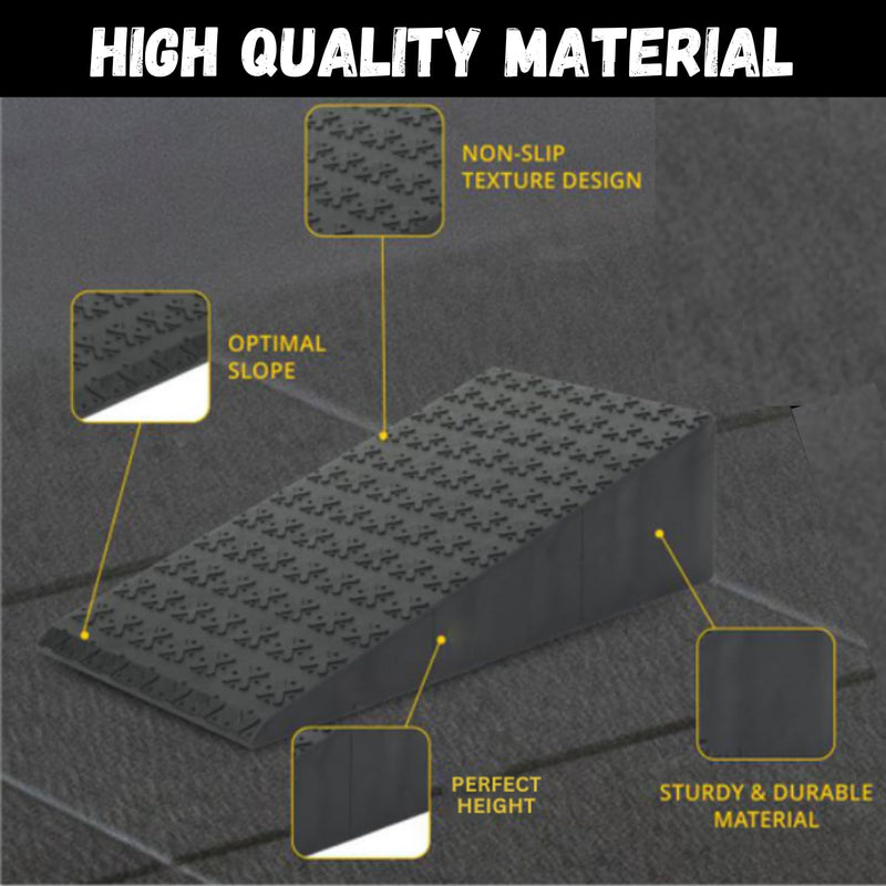 Deep Impact 2PCs Squat Wedge Block ‚Äì Adjustable Slant Board for Heel Elevated Squats, Calf Raises, Weightlifting, Deadlift Platform, Foot Exercise Ramp for Enhanced Mobility & Strength - BeesActive Australia