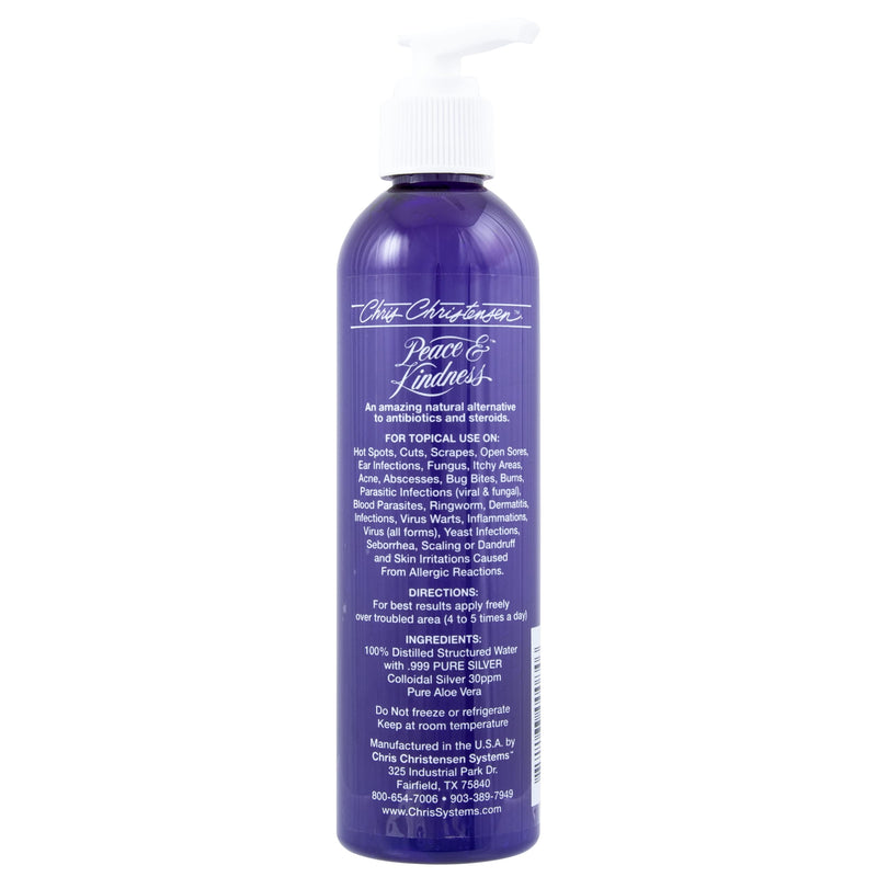 Chris Christensen Peace and Kindness Gel, Natural Alternative, Topical Use for Dogs and Cats, Aloe Vera, Groom Like a Professional, Made in The USA, 8 Ounces - PawsPlanet Australia
