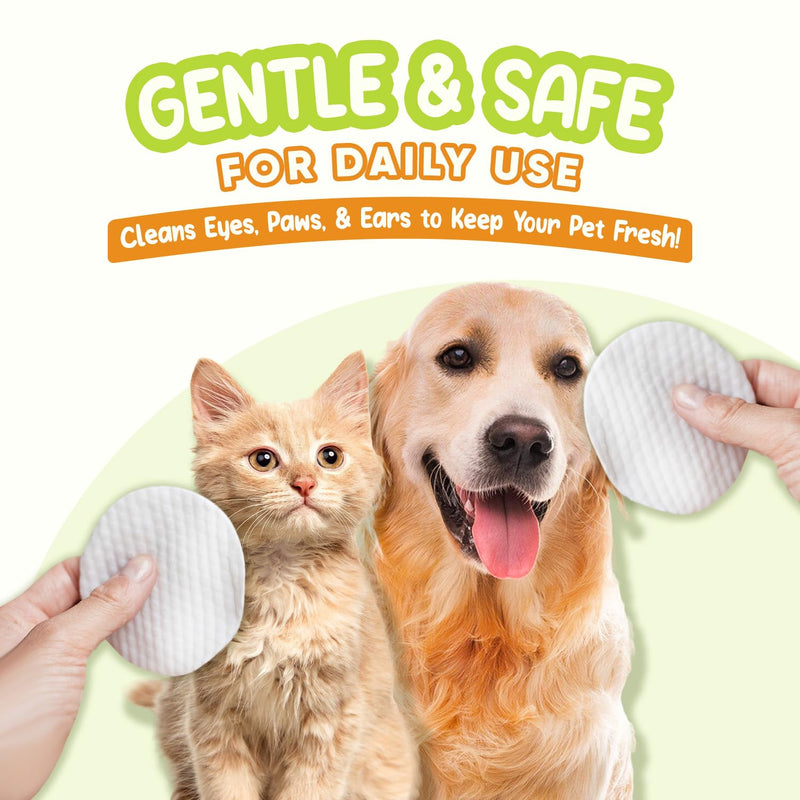 Pet Eye Wipes for Dogs & Cats | Gently Removes Tear Stains, Eye Debris, Discharge, Mucus Secretions | Chamomile Oil Pet Cleaning & Deodorizing Wipes for Eyes & Stains (100 Count) 100 Count - BeesActive Australia