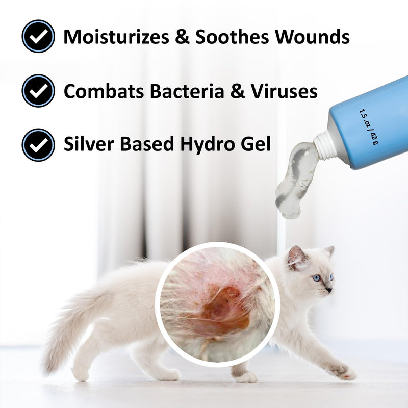 Pet Wound & Itch Care | Dogs, Cats, Horses, Skin & Coat Care, Hydrogel Liquid Bandage, Healing on Cuts, Hot Spot, Burns, Skin Irritation, for Relief & Treatment, Vet Recommended 4 OZ 4.0oz - BeesActive Australia