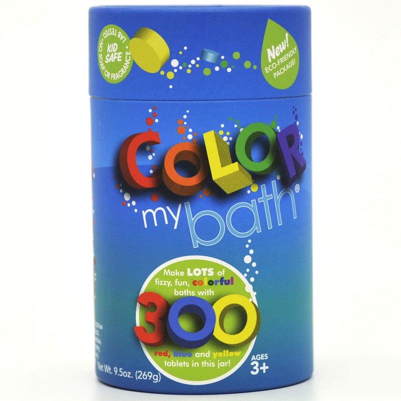 300 Count - The Original Fizzy Color Changing Tablets - Non Toxic, Non Staining, Fragrance Free Eco-Friendly Container - Fun Educational Bathtime Activity for Kids - Made in The USA - BeesActive Australia