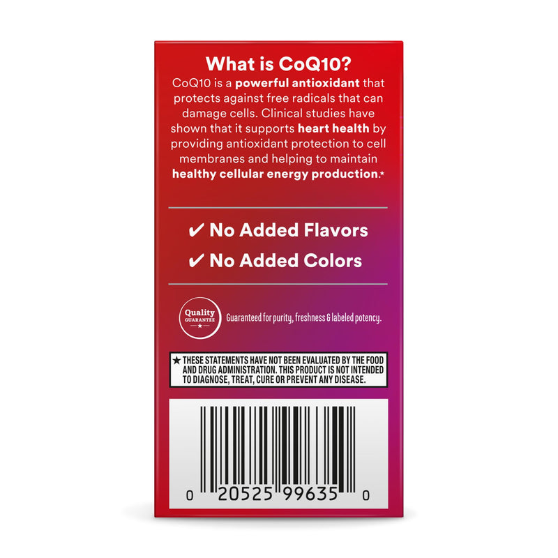 MegaRed Advanced CoQ10 200mg, Heart Health & Cellular Energy, 30ct | Power Antioxidant, Protects Against Free Radicals, No Added Color or Sugar, Fast releasing capsules, Coenzyme Q10, Calcium 30 Count (Pack of 1)