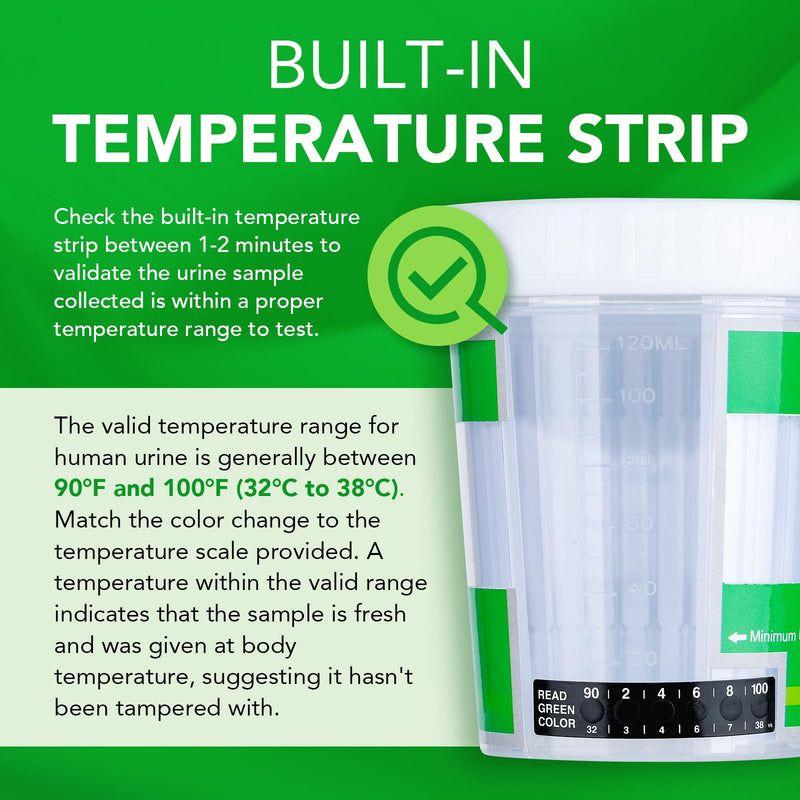 Easy@Home Drug Test Cup: Urine Drug Tests Kit, Testing All 12 Drugs AMP, BAR, BUP, BZO, COC, MDMA, MET, MOP 300, MTD, OXY, PCP, THC 50 in One Test Cup Kits，Built-in Test Strips, #ECDOA-6125B 5 Pack 5 Count (Pack of 1) - BeesActive Australia