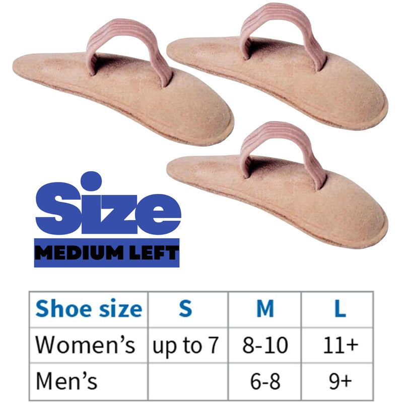Pedifix Hammer Toe Crests Deluxe Left/medium - Model 8154A-M-L - Pkg of 3 - BeesActive Australia