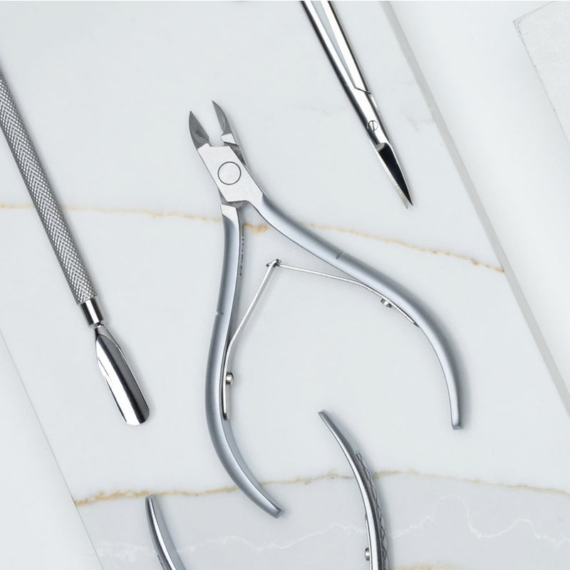 NGHIA Cuticle Nipper - D-07 JAW 12 | Stainless Steel | Durable and Sharp | Ergonomic Design | Grey Plated | Ideal for Salons and Home Use Jaw 12 (4.5 - 5.5 mm)