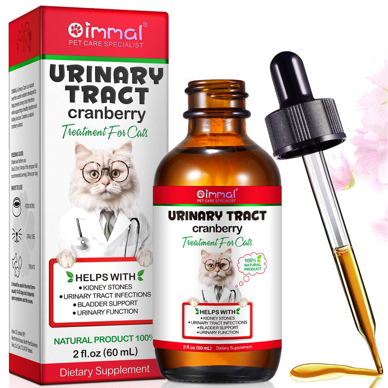 Urinary Tract Infection Treatment for Cats, Cat Urinary Tract Support Drops, Natural UTI Treatment Supplement, Support Healthy Bladder & Kidney with Cranberries Chicken for Cats