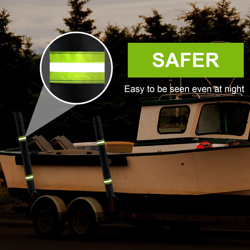 Boat Trailer Guide Pole Pad and Cover & Trailer Guides Poles Pads for Pontoon Boat Lift Jet Ski Boat Fishing Boat Sailboat Trailer Waterproof Heavy Duty UV Fade Proof Canvas & Set of Two 60 Inch - BeesActive Australia