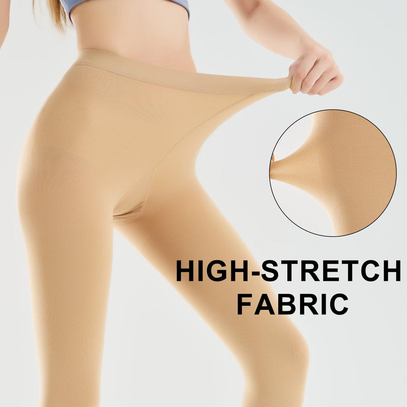 Compression Pantyhose for Women & Men, 15-20mmHg Medical Grade Compression Tights, Compression Thigh Highs for Women, High Waisted Support Leggs Pantyhose for Varicose Veins Circulation M SKIN
