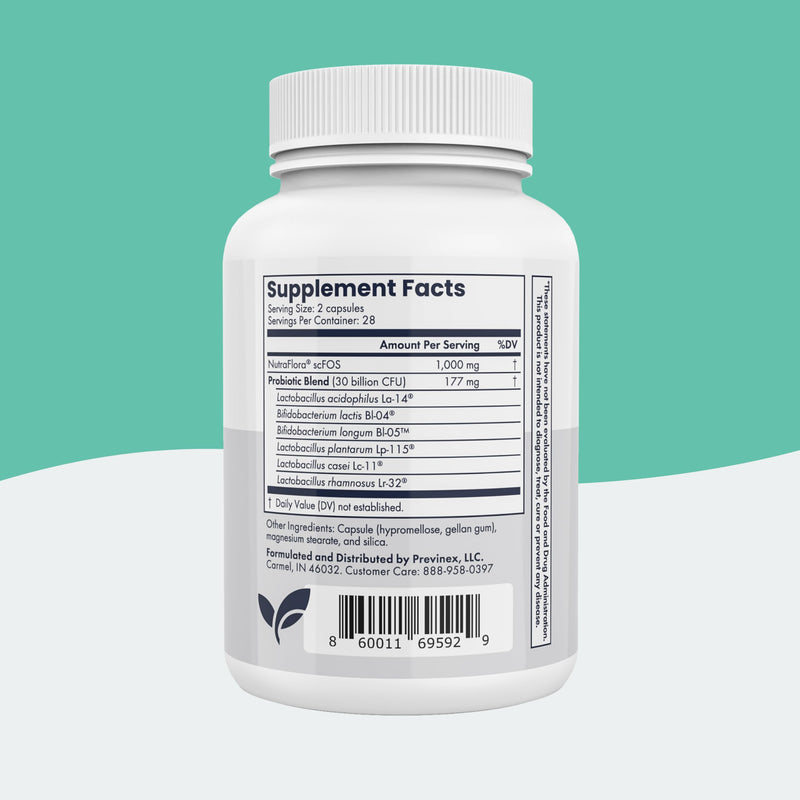 Probiotic - Advanced Strength Probiotics w/Prebiotics: 30B CFU's - Digestion, Post-Antibiotic, Colon Health, Gut Health & Immune System Support - Shelf Stable, Acid Resistant, High Potency