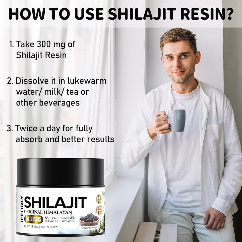 Shilajit Resin Pure Himalayan Organic 600mg Maximum Potency Gold Grade Shilajit Authentic Organic Shilajit Supplement with 85+ Trace Minerals & Fulvic Acid for Energy & Immunity, 30g (1 Pack) 1 Fl Oz (Pack of 1) - BeesActive Australia
