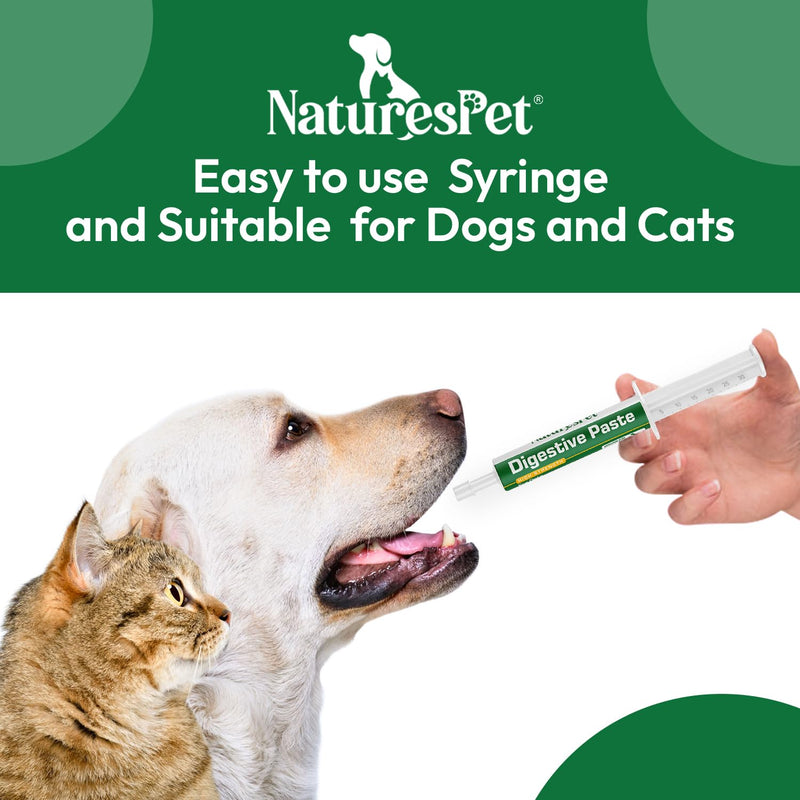 Probiotic Paste for Dogs & Cats (LARGE PACK 60ml) | Gut Health & Stool Firming | With Probiotics & Prebiotics for Gatrointestinal health & Stomach Settling Pets- By NATURES PET