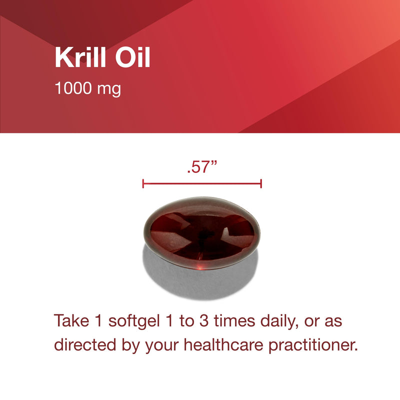 PROTOCOL FOR LIFE BALANCE Krill Oil 1,000mg - Extra Strength Krill Oil Supplement - DHA & EPA - with Astaxanthin - Support Heart, Brain, Joints - Non-GMO & Halal - 60 Softgels - BeesActive Australia