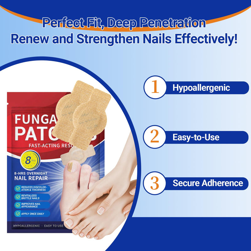Toenail Fungus Treatment Extra Strength - 42 Pcs Fungal Nail Patches, Foot Nails Repair & Strengthen Patches for Women & Men (2 Count (Pack of 21)) 0.88 Ounce (Pack of 2)