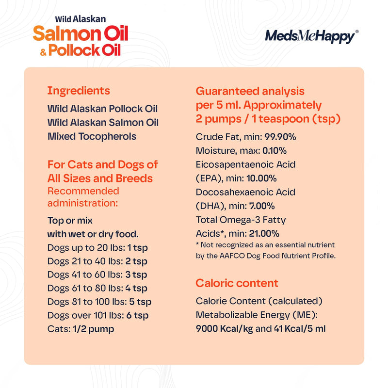 Wild Alaskan Omega 3 Salmon Oil for Dogs - Fish Oil for Dogs Natural Liquid - Must-Have Cat & Dog Essentials for Health - Cat and Dog Supplies Supports Skin & Coat - 8 Fl. Oz 8 fl oz