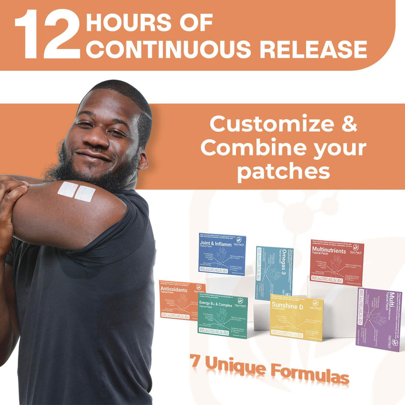 Antioxidant Topical Vitamin Patches, 30 Count, No Swallowing