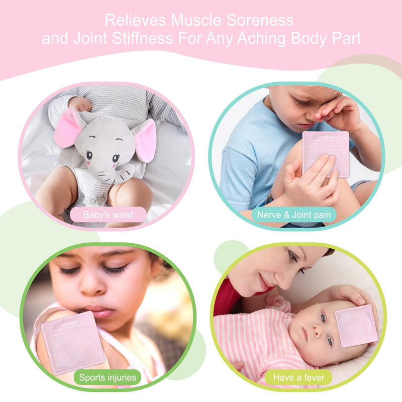 Colic Baby Relief,Gas Relief for Infants,Baby Colic Heated Tummy Wrap,Baby Swaddling Belt for Colic Calm,Natural Relief for Upset Stomach in Babies and Toddlers,Elephant Elephant-grey - BeesActive Australia