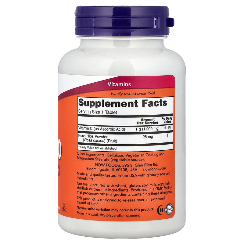 Now Foods Vitamin C-1000 Sustained Release - 100 Tablets 100 Count (Pack of 1)