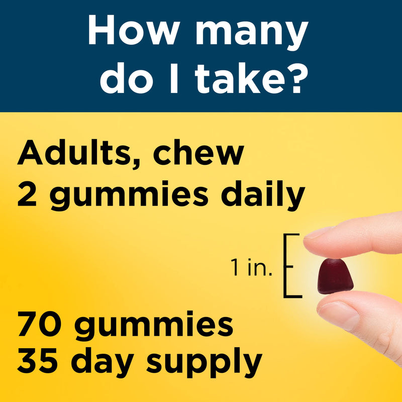 Nature Made Multi for Him, Mens Multivitamins Gummies, Energy Metabolism Support, Multivitamin for Men, 70 Gummy Vitamins and Minerals, 35 Day Supply (Pack of 2) Cherry and Mixed Berry 70 Count (Pack of 2)