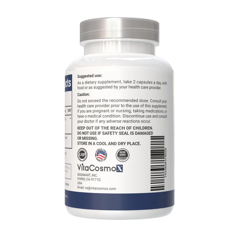 Phosphatidylserine, 500mg, 240 Veggie Capsules 100% Vegetarian, Non-GMO & Gluten Free - 3 Packs