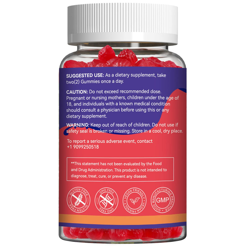 Calcium Magnesium Gummies1000MG, Calcium Magnesium Zinc Gummies with Vitamin D3 - High Absorption Complex Calcium Supplement, Vegan, 60 Counts 60 Count (Pack of 1)