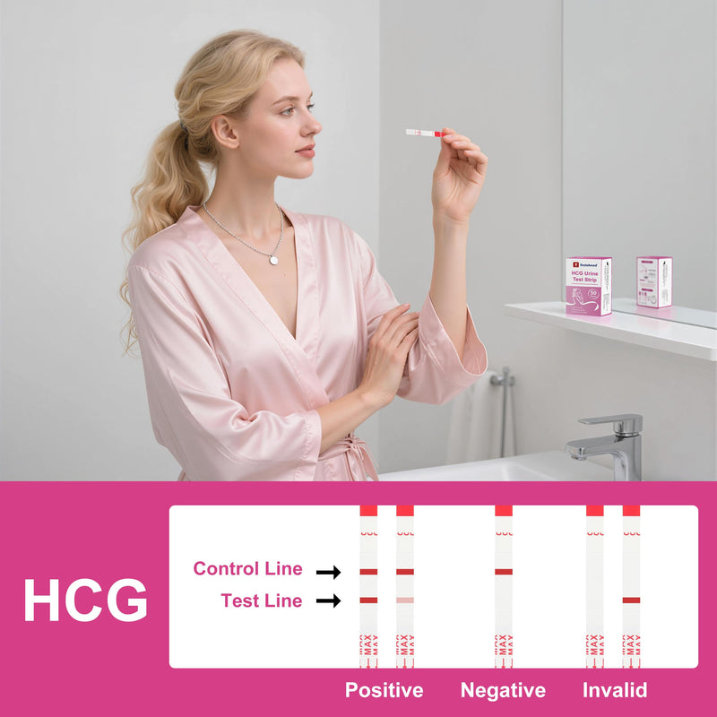 T TESTAHEAD Pregnancy Test Strips, 50 Count, High Sensitivity Home Tests for Early Detection