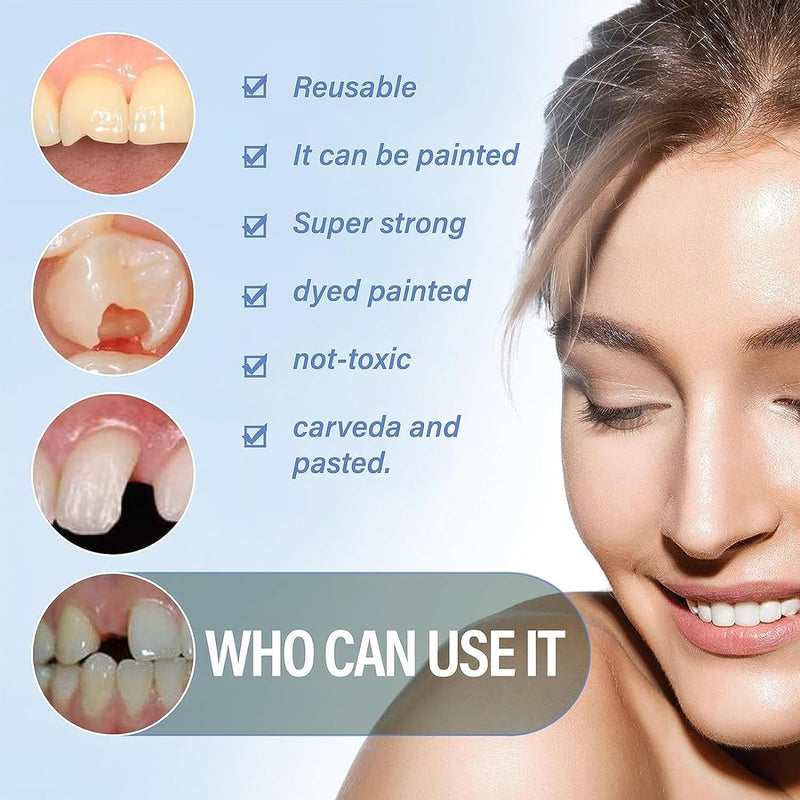 Dental Dental Restoration kit Zinc Oxide Eugenol Cement, Temporary Fixed Crown and Bridge, Tooth Repair Set,Care kit,