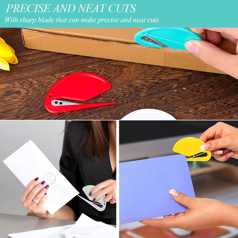 Pet Knotting Comb Pack of 6 Pet Detangling Knife with Steel Blade Knotting Comb for Cats and Dogs Letter Opener Postal Envelope Letter Opener Wrapping Paper Cutter - BeesActive Australia