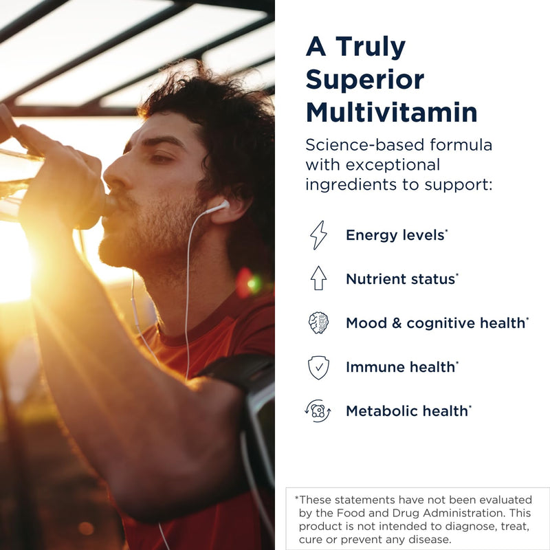 Designs for Health Methylated Multivitamin for Women & Men - Twice Daily Multimineral Supplement & Multivitamin Without Iron + Methylated B12 and Folate, Vitamin C, K, D, E + More (60 Capsules) 60 Count (Pack of 1)