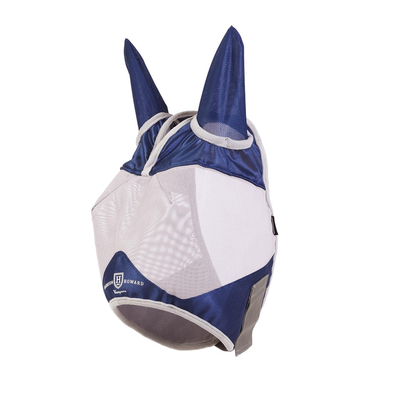 Harrison Howard Half Face Horse Fly Mask UV Protection and Breathable Mask for Equine Use Comfortable Fly Mask for Horses Navy L - BeesActive Australia