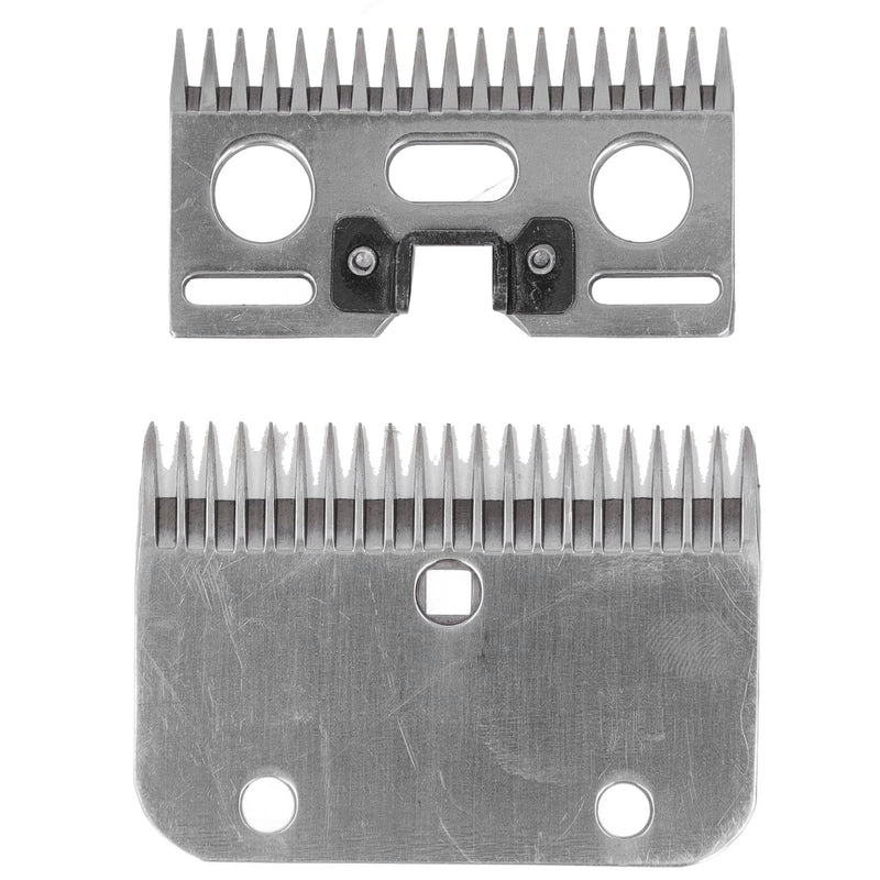 Shearing Blades, 2 Pieces 21 Teeth Horse Clippers Blades Carbide Abrasion Resistance Horse Clippers Blades Replacement for Horses Cattle Goats Animals with Thick Fur