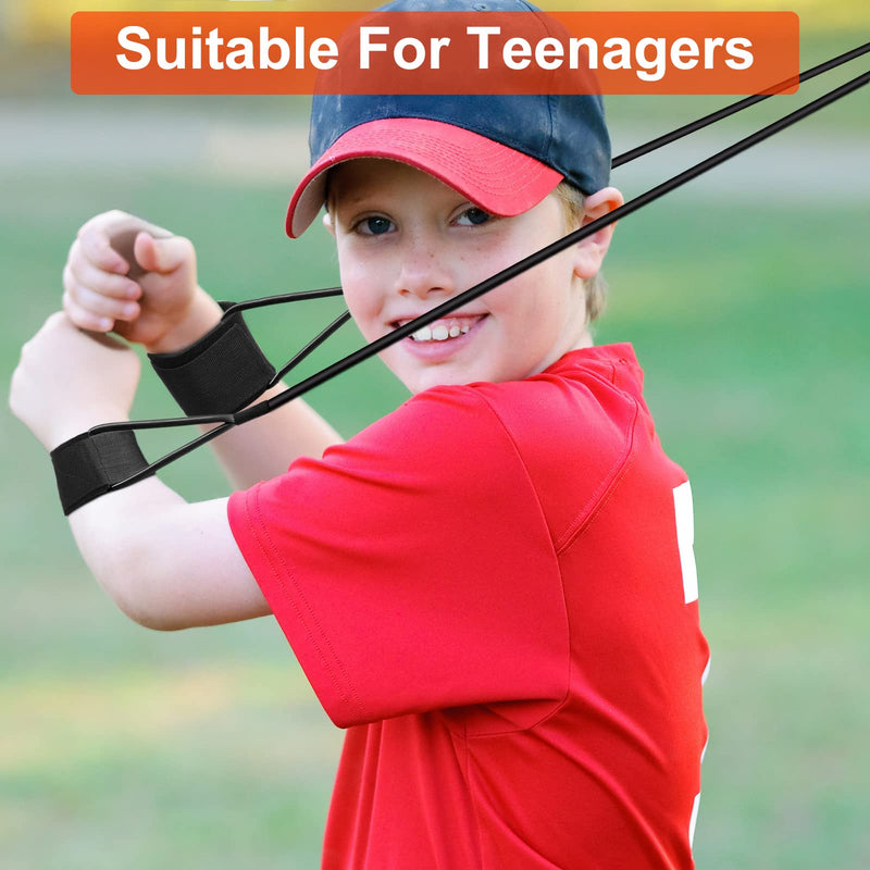 Skylety 3 Pcs Baseball Resistance Bands Youth & Adult Exercise Baseball Pitching Training Bands, 3 Levels 20/30/50 Lbs Black, Blue, Red